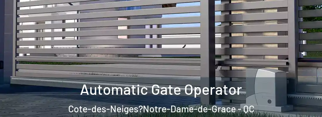  Automatic Gate Operator Cote-des-Neiges?Notre-Dame-de-Grace - QC