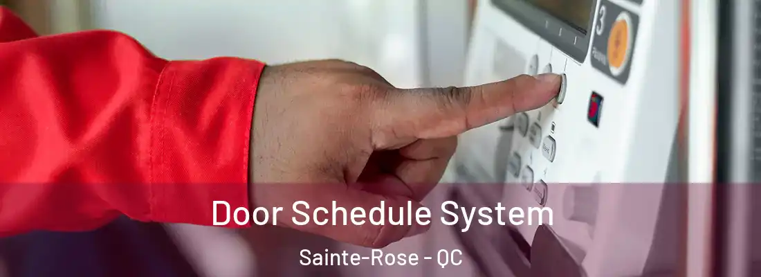  Door Schedule System Sainte-Rose - QC