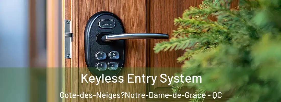  Keyless Entry System Cote-des-Neiges?Notre-Dame-de-Grace - QC