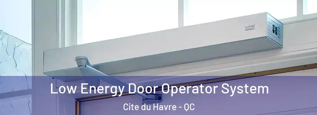  Low Energy Door Operator System Cite du Havre - QC
