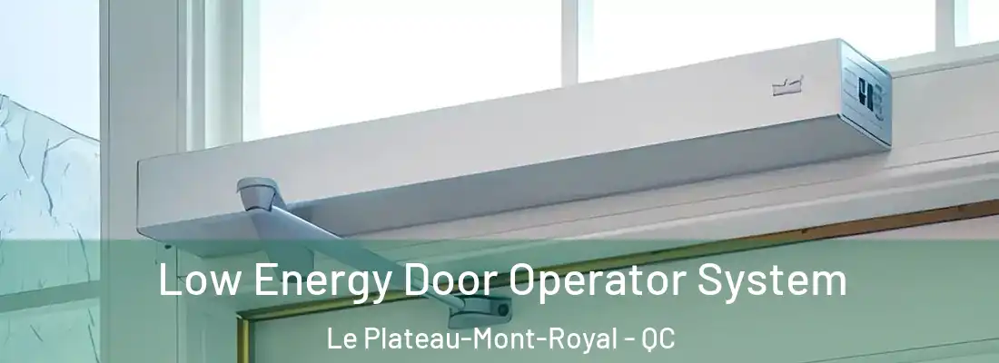  Low Energy Door Operator System Le Plateau-Mont-Royal - QC