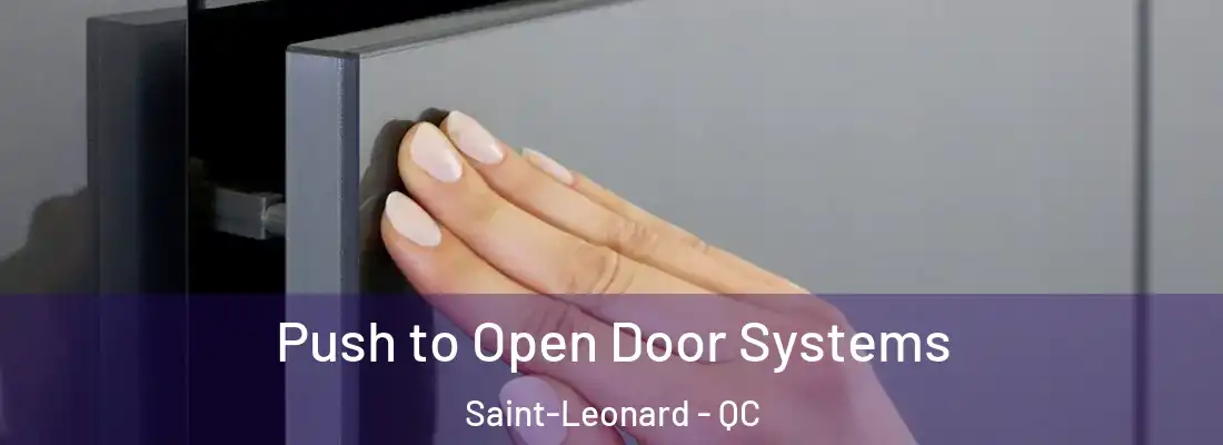  Push to Open Door Systems Saint-Leonard - QC